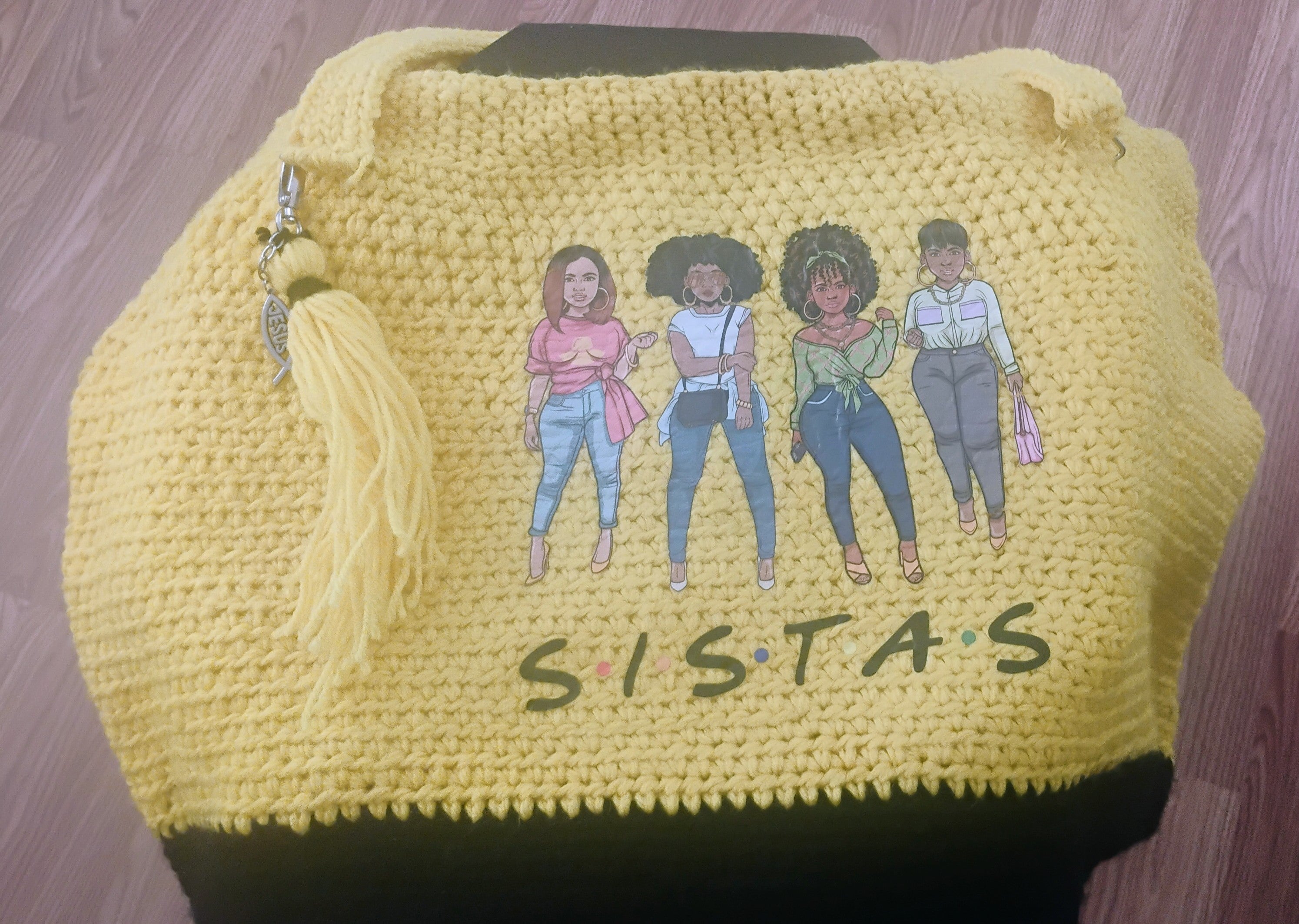 Large Crochet Travel Bag