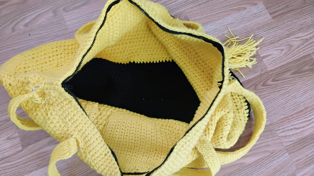 Large Crochet Travel Bag