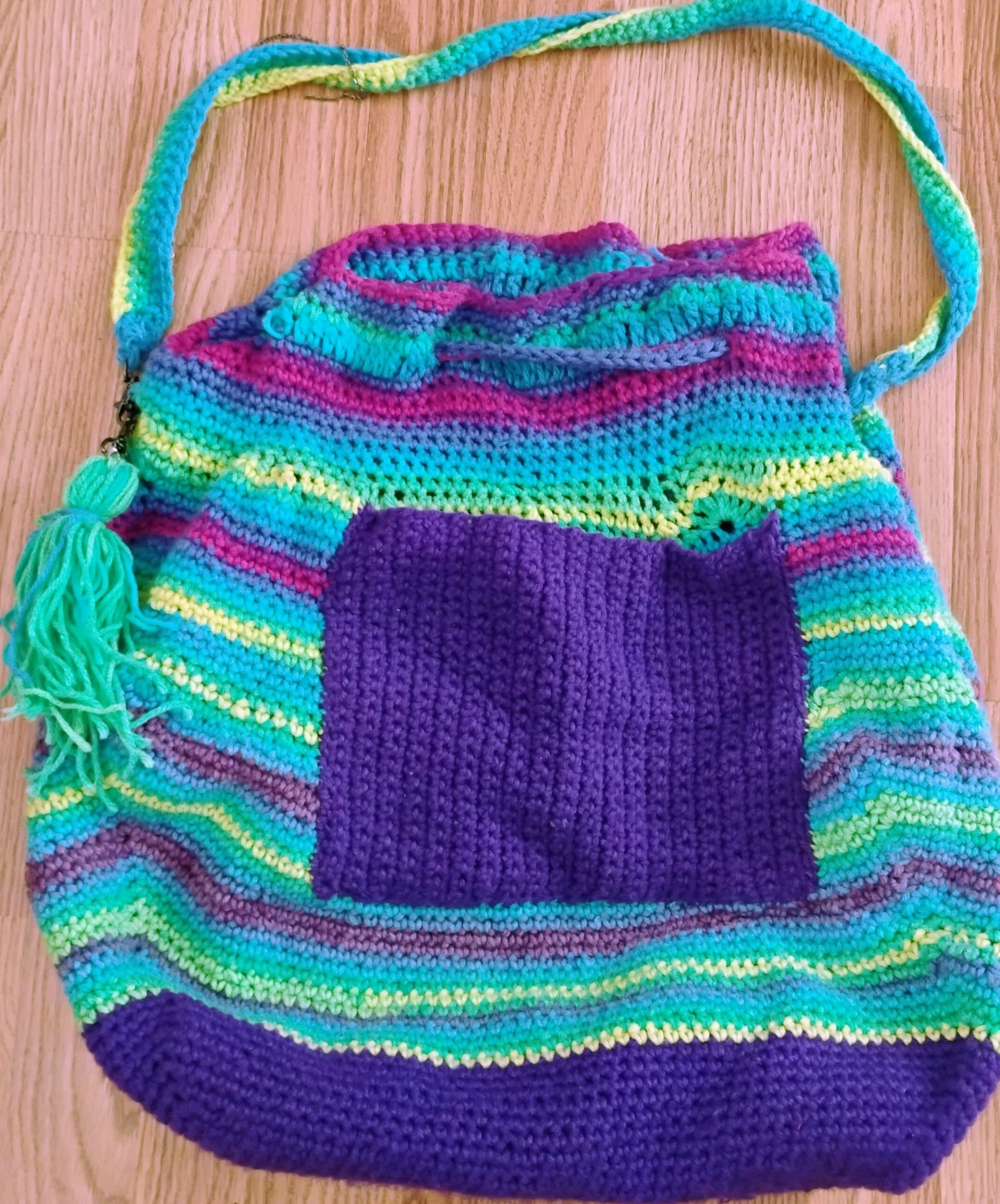 Large Crochet Travel Bag