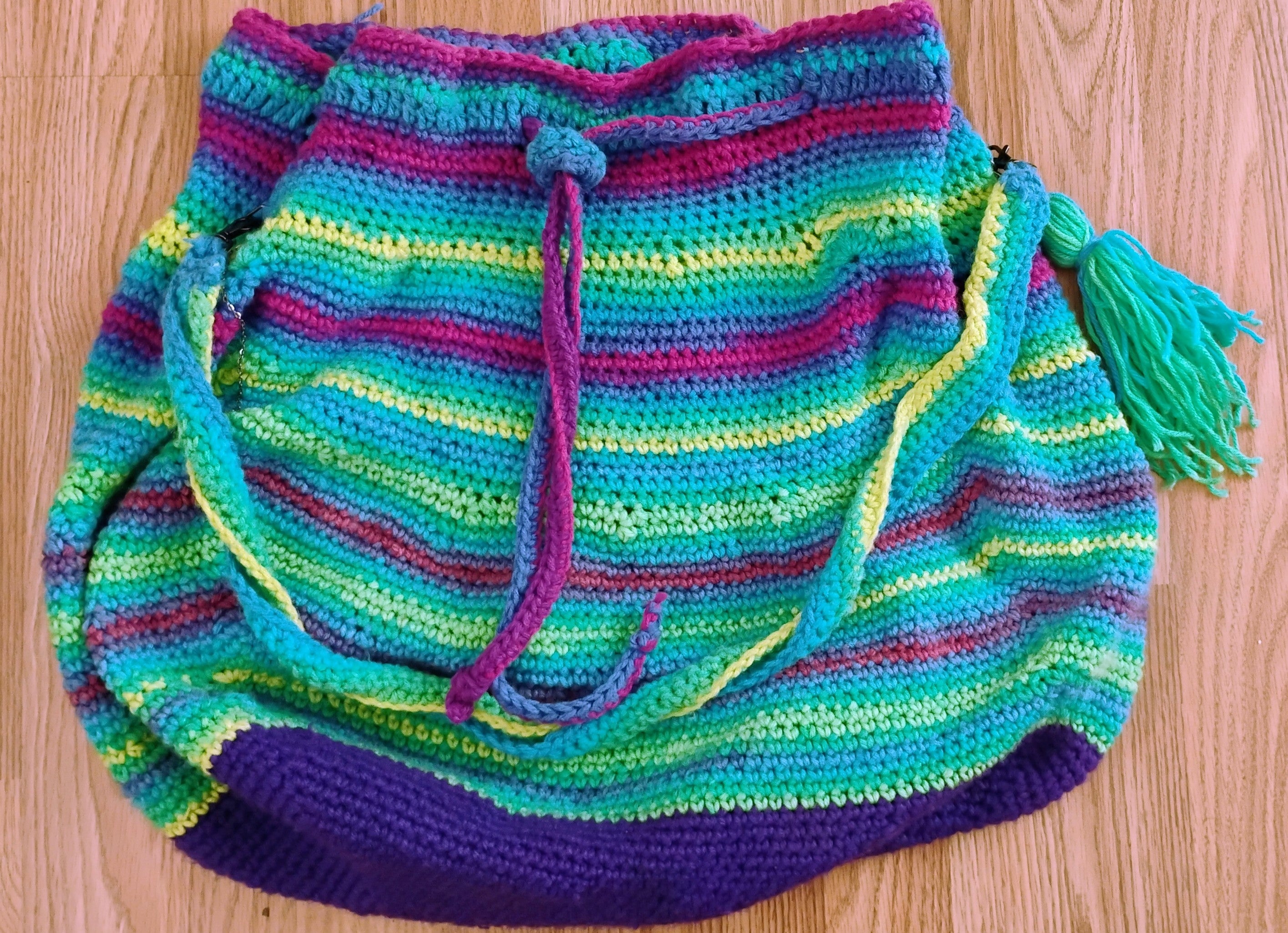 Large Crochet Travel Bag